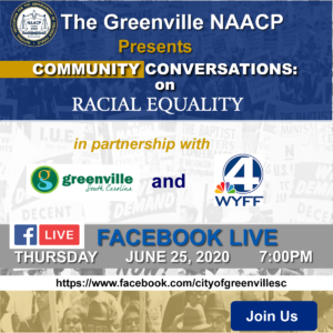 Greenville NAACP Sponsored Community Conversations June 24 2020